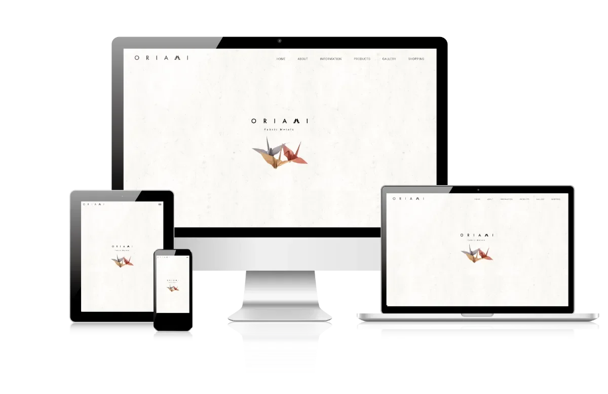 ORIAMIのウェブサイトを制作しました。